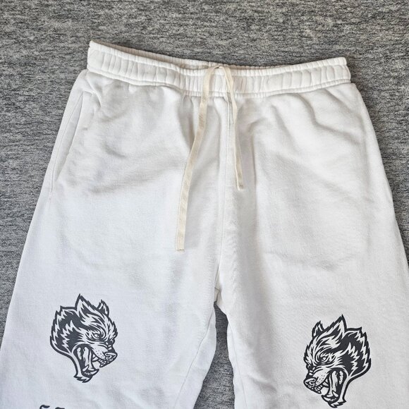 Darc Sport She Wolves White Fleece Sweatpants Jogger Women's Small 79 Of 500 - Picture 3 of 12
